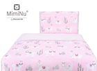 MimiNu, Lamy, Junior, 2-częściowy komplet pościeli, róż, 160-200 cm