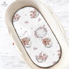 MimiNu, Lili, prześcieradło do wózka, pudrowy róż, 80-35 cm