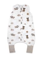 MimiNu, Misie, śpiworek do spania z nogawkami, beż, letni, TOG 0.5, rozmiar S, 1-2.5 l