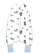 MimiNu, Misie, śpiworek do spania z nogawkami, błękit, całoroczny, TOG 1.5-1.75, rozmiar S, 1-2,5 l