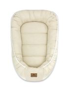 MimiNu, muślinowy kokon niemowlęcy, ciepły beż