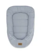 MimiNu, muślinowy kokon niemowlęcy, jeans