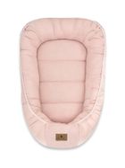 MimiNu, muślinowy kokon niemowlęcy, pudrowy róż