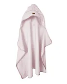 MimiNu, okrycie kąpielowe z kapturkiem, termofrotte, malina, 85-120 cm