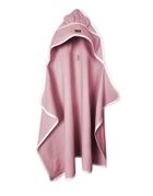 MimiNu, okrycie kąpielowe z kapturkiem, termofrotte, pudrowy róż, 85-120 cm