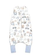 MimiNu, Piloci, śpiworek z nogawkami, błękit, letni, TOG 0.5, rozmiar M, 2-6 l