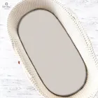 MimiNu, prześcieradło do gondoli, frotte, beż, 35-80 cm, 2 szt.