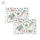 MimiNu, Słodka Sarenka, poszewka na poduszkę, mięta, 40-60 cm, 2 szt.