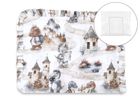 MimiNu, Smok Turysta, poduszka z poszewką i falbanką, 30-40 cm
