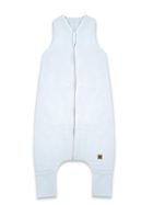 MimiNu, Soft, Flo, śpiworek do spania z nogawkami, prążek, baby blue, TOG 2-2.5, rozmiar M, 2-6 l