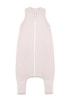 MimiNu, Soft, Flo, śpiworek do spania z nogawkami, prążek, pudrowy róż, TOG 0.5-1, rozmiar M, 2-6 l