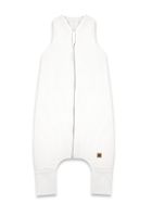 MimiNu, Soft, Flo, śpiworek do spania z nogawkami, prążek, śmietanka, TOG 2-2.5, rozmiar M, 2-6 l