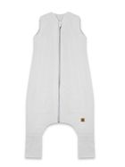 MimiNu, Soft, Flo, śpiworek do spania z nogawkami, prążek, szary, TOG 2-2.5, rozmiar S, 1-2.5 l