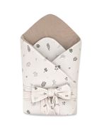 MimiNu, Soft, rożek niemowlęcy, wiązany, listki, 0-3m