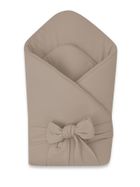 MimiNu, Soft, rożek niemowlęcy, wiązany, mokka, 0-3m