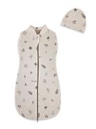 MimiNu, Soft, Teddy, śpiworek letni, listki, TOG 0.5-1, 3-12 m