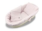 MimiNu, Soft, zestaw: ochraniacz do gondoli i kosza Mojżesza, materac, poduszka, pudrowy róż, 0-6m