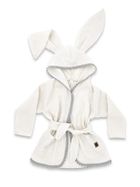 MimiNu, szlafroczek muślinowy, śmietanka, rozmiar 86, 6m-2 l.