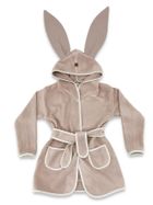 MimiNu, szlafroczek z uszami, bambus, mokka, rozmiar S, 6-24m