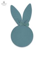 MimiNu, Zajączek, przytulanka do wózka, velvet pikowany, zieleń nepalska