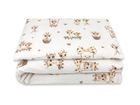 MimiNu, Żyrafka, komplet pościeli 2-częściowej, bawełna, beż, 120-90 cm