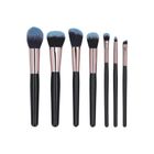 Mimo, pędzle do makijażu z kosmetyczką, czarny, 7 szt.