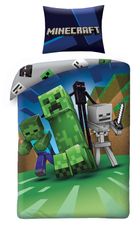 Minecraft, 2-częściowy komplet pościeli, 140-200 cm
