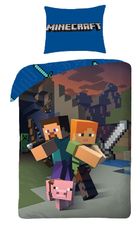 Minecraft, 2-częściowy komplet pościeli, 160-200 cm