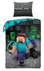 Minecraft, 2-częściowy komplet pościeli, 160-200 cm