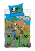 Minecraft, 2-częściowy komplet pościeli bawełnianej, 160-200 cm