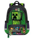 Minecraft, plecak szkolny, 2-komorowy, zielony