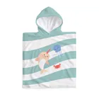 Miniland, Swim, bawełniane poncho, ocean, 65-65cm