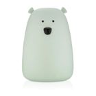 Miś, lampka silikonowa, duża, szałwiowa