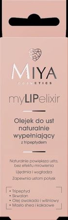 Miya Cosmetics, myLIPelixir, olejek do ust naturalnie wypełniający, clear, 10g