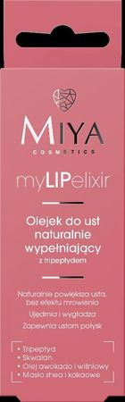 Miya Cosmetics, myLIPelixir, olejek do ust naturalnie wypełniający, rose, 10g