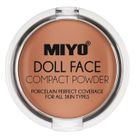 MIYO, Doll Face Compact Powder, puder matujący do twarzy, 04 Camel, 7.5g