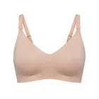 Momcozy, YN21, bezszwowy biustonosz do karmienia, rozmiar M, beżowy