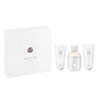 Moncler, Pour Femme, zestaw: woda perfumowana, spray, 100 ml + żel pod prysznic, 100 ml + krem do ciała, 100 ml