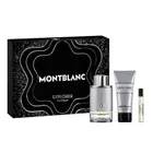 Mont Blanc, Explorer Platinum, zestaw, woda perfumowana spray, 100 ml + miniatura wody perfumowanej, 7.5 ml + żel pod prysznic, 100 ml