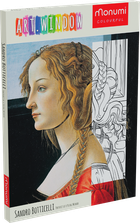 Monumi, Arts, Portrait of a Young Woman, kolorowanka, ramka