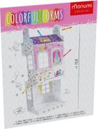 Monumi, kolorowanka 3D, domek, ul. Różana 8