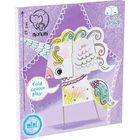 Monumi, Mini Cube Head, Jednorożec, kolorowanka 3D, 15 cm