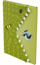 Monumi, teczka z gumką, A4, szczęka, krokodyl, 1 szt.