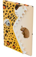 Monumi, teczka z gumką, A4, szczęka, lampart, 1 szt.