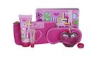 Moschino, Pink Bouquet Smell Me, zestaw woda toaletowa, w sprayu, 100 ml + balsam do ciała, 100 ml + błyszczyk 10 ml + opaska na oczy + kosmetyczka