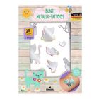 Moses, metaliczne kolorowe tatuaże, 28 szt.