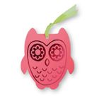 Moses, zakładka do książek ze wstążką, sowa, różowa