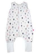 Motherhood, bawełniany śpiworek ocieplany, z nogawkami, TOG 2, fioletowe baloniki, 12-18m