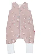Motherhood, bawełniany śpiworek ocieplany, z nogawkami, TOG 2, różowe guziki, 12-18m