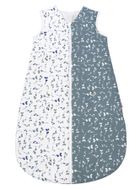 Motherhood, ocieplany śpiworek, 2w1, TOG 3, niebieskie listki, 3-18m